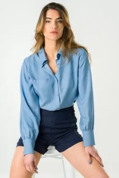Avani Chemise Bleu Jean Tencel® - Kauri