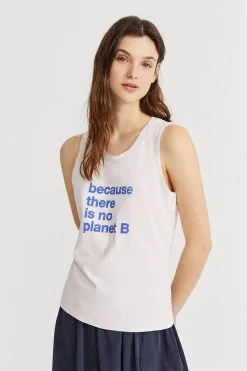 Ecoalf Débardeur Coton Biologique - There Is No Planet B