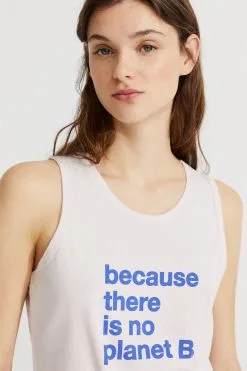 Ecoalf Débardeur Coton Biologique - There Is No Planet B 12 Ecoalf Débardeur Coton Biologique - There Is No Planet B -Thinking Mu Soldes ECOALF Top There is no planet B lilas 4b0e0761 8c66 407d 800c c8d0deca69ad