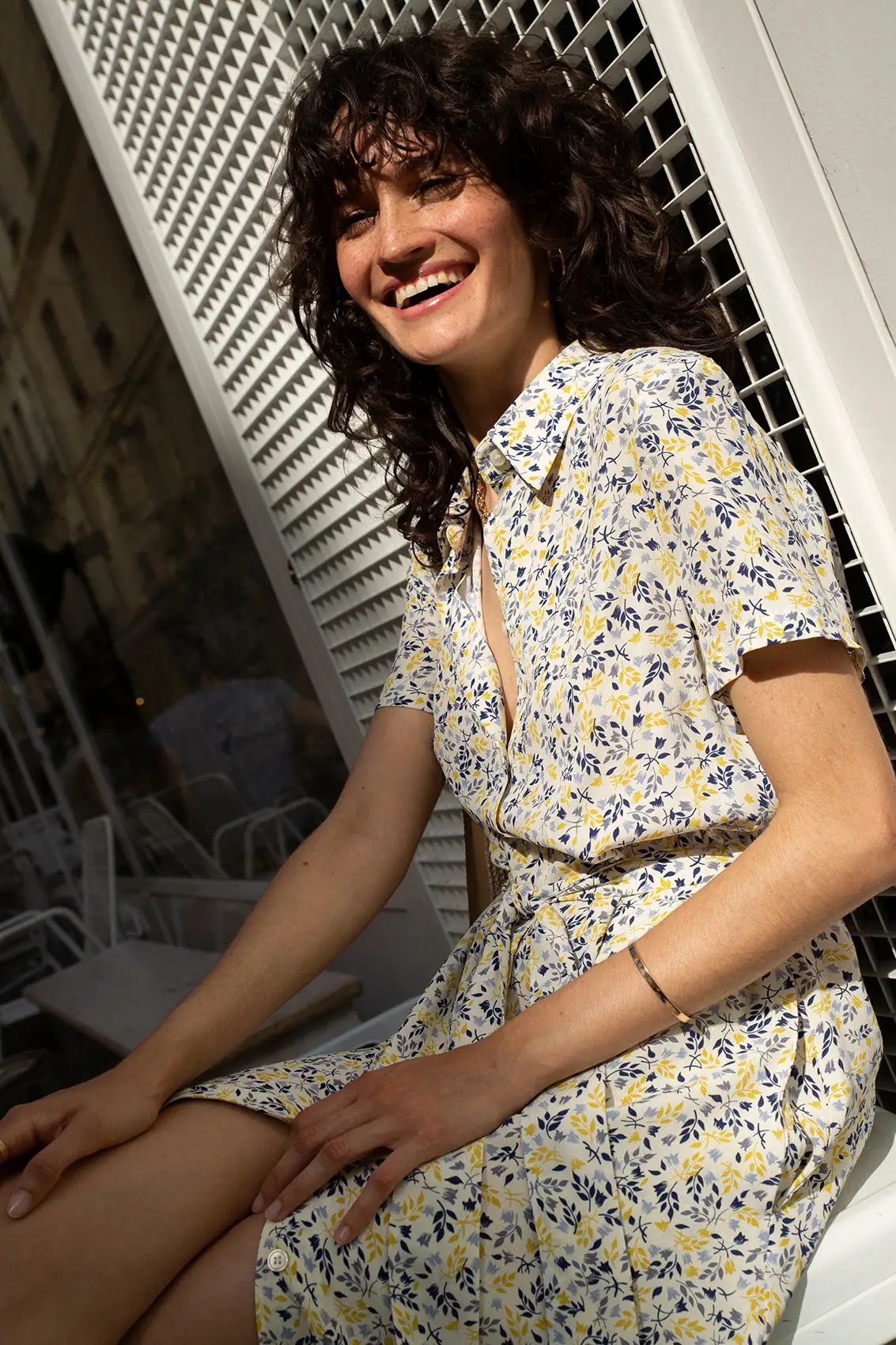 BAGARREUSE Robe Coton Upcyclé - Bonnie 4 BAGARREUSE Robe Coton Upcyclé - Bonnie – Image 2