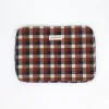 Homonoia Housse Ordinateur Coton Upcyclé -Thinking Mu Soldes Housseordicarreauxcannelle1