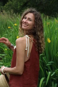 Carlotta Top Lin - Rosa 16 Carlotta Top Lin - Rosa -Thinking Mu Soldes IMG 4719