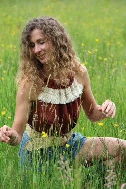 Carlotta Top Lin - Rosa 17 Carlotta Top Lin - Rosa -Thinking Mu Soldes IMG 4786