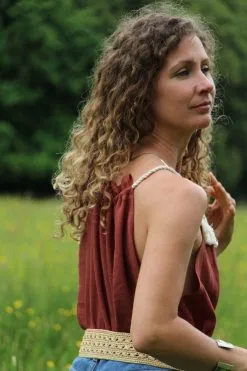 Carlotta Top Lin - Rosa 20 Carlotta Top Lin - Rosa -Thinking Mu Soldes IMG 4813