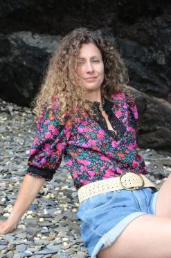 Carlotta Top Coton Upcyclé - Rosa