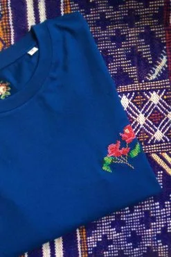 JOHNNY ROMANCE T-shirt Coton Biologique - Bougainvillier