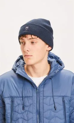 Knowledge Cotton Apparel Bonnet Polyester Recyclé - Leaf Rib 9 Knowledge Cotton Apparel Bonnet Polyester Recyclé - Leaf Rib -Thinking Mu Soldes KCA Bonnet Rib hat bleu 2 91e59909 c202 41a1 ac31 84917e0e19a8