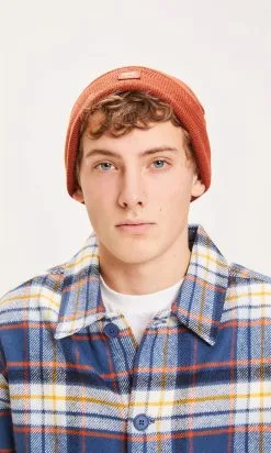 Knowledge Cotton Apparel Bonnet Polyester Recyclé - Leaf Rib