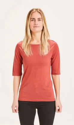 Knowledge Cotton Apparel Top Tencel® Manches 2/4