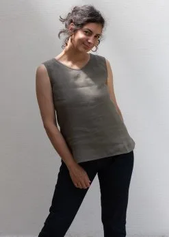 KIPLUZET Débardeur Lin - Calipso