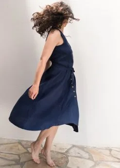 KIPLUZET Robe Lin - Niagara -Thinking Mu Soldes Kipluzet Robe Lin NIAGARA AS1