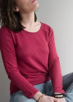 KIPLUZET T-shirt Lin - Zingaro -Thinking Mu Soldes Kipluzet T shirt Lin ZINGARORougeJU7