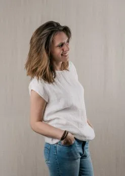 KIPLUZET Top Lin - Umi -Thinking Mu Soldes Kipluzet JLC Umi Blanche Web 1199