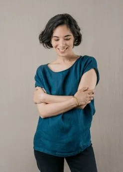 KIPLUZET Top Lin - Umi -Thinking Mu Soldes Kipluzet JLC Umi bleue Web 1061