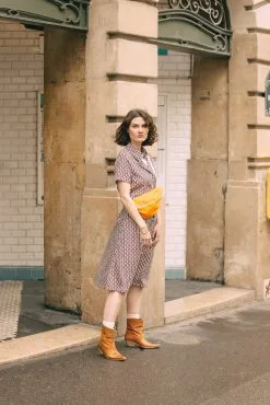 BAGARREUSE Robe Coton Upcyclé - Bonnie 9 BAGARREUSE Robe Coton Upcyclé - Bonnie -Thinking Mu Soldes LAP 1274 EDITS