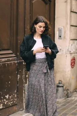 BAGARREUSE Jupe Matière Upcyclée - Mia -Thinking Mu Soldes LAP 1487 EDITS