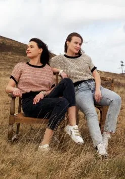 Carlotta Top Matière Upcyclée - Rock -Thinking Mu Soldes LES 2 ROCK