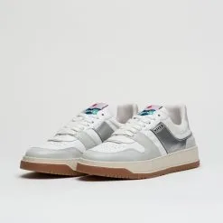 Meeko Baskets Cuir De Pomme Argent - Kiboko