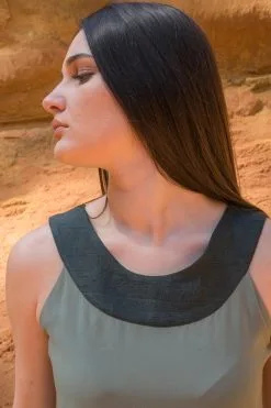 Muudana Top Coton Upcyclé - Apsara -Thinking Mu Soldes MUUDANA 2021 Mode eco responsable top soie vert 5 524e0fe1 ceaa 4d7f 9efc e6cd959081ca