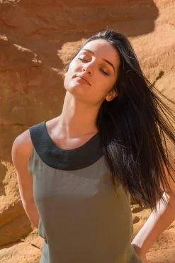 Muudana Top Coton Upcyclé - Apsara -Thinking Mu Soldes MUUDANA 2021 Mode eco responsable top soie vert 9 dd9cd6ac 9139 4fa6 9f31 e183620dff2a