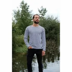 Coton Vert Marinière Coton Biologique 11 Coton Vert Marinière Coton Biologique -Thinking Mu Soldes Mariniereblanchecotonvertbio 1