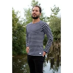 Coton Vert Marinière Coton Biologique -Thinking Mu Soldes Marinieremixtebleucotonvertbio 7