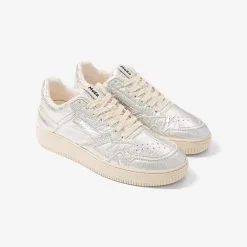 MoEa Baskets Argent Cuir D'ananas - Gen1 11 MoEa Baskets Argent Cuir D'ananas - Gen1 -Thinking Mu Soldes MoEa Silver Pineapple Lateral