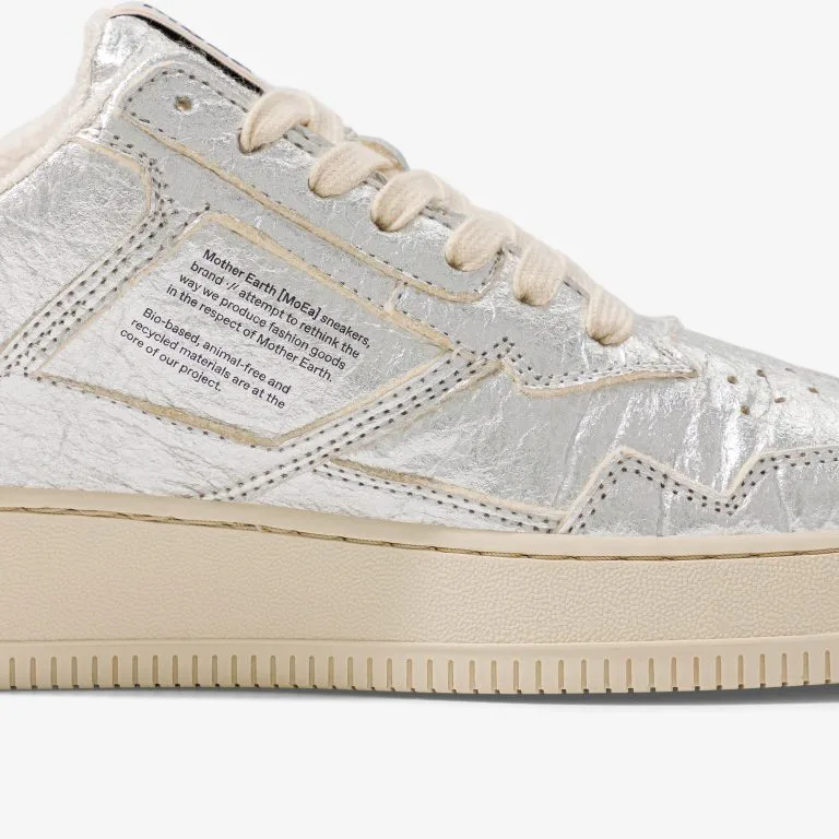 MoEa Baskets Argent Cuir D'ananas - Gen1 8 MoEa Baskets Argent Cuir D'ananas - Gen1 – Image 6