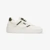 MoEa Baskets Blanches Cuir De Cactus - Gen1 -Thinking Mu Soldes MoEa baskets cactus cote droit 1