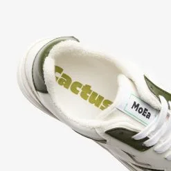 MoEa Baskets Blanches Cuir De Cactus - Gen1 -Thinking Mu Soldes MoEa baskets cactus detail 4