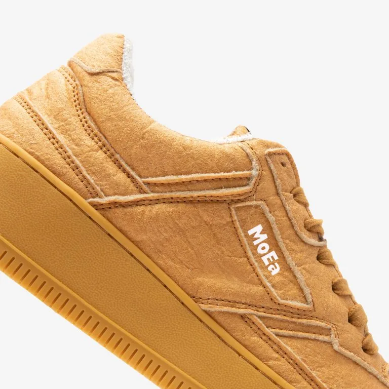 MoEa Baskets Camel Cuir D'ananas - Gen1 7 MoEa Baskets Camel Cuir D'ananas - Gen1 – Image 5