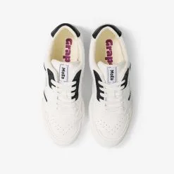 MoEa Baskets Blanches Cuir De Raisin - Gen1 -Thinking Mu Soldes MoEa baskets grape white black dessus