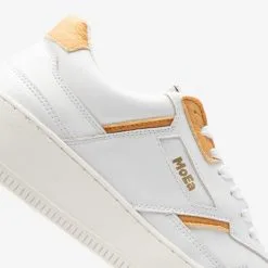 MoEa Baskets Blanches Cuir D'ananas - Gen1 14 MoEa Baskets Blanches Cuir D'ananas - Gen1 -Thinking Mu Soldes MoEa baskets pine apple detail 2