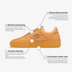 MoEa Baskets Camel Cuir D'ananas - Gen1 11 MoEa Baskets Camel Cuir D'ananas - Gen1 -Thinking Mu Soldes MoEa pineapple yellow quality packshot