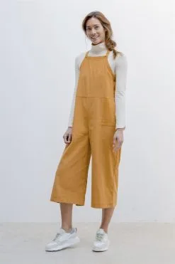 SUITE13LAB Salopette En Velours Coton Biologique - Nilda -Thinking Mu Soldes NILDA OVERALL CORDUROY GOLD FRONT1 7dbb0bff a721 47f2 837b d974d5263cdb