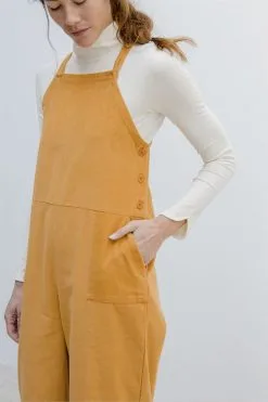 SUITE13LAB Salopette En Velours Coton Biologique - Nilda -Thinking Mu Soldes NILDA OVERALL CORDUROY GOLD SIDE 32ccedc6 adf1 437b 9256 ee12b75229ac