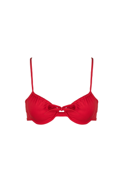 Nénés Paris Haut De Maillot En Fibres Recyclées - Guanaco -Thinking Mu Soldes Nenes swimwear deux pieces haut Guanaco rouge 6