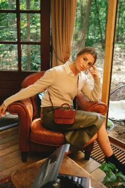 O My Bag Sac à Main Cuir Tannage Végétal - Nano 10 O My Bag Sac à Main Cuir Tannage Végétal - Nano -Thinking Mu Soldes OMYBAG nano bag ruby 2