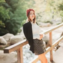 Ozaelle Bandeau En Coton Biologique - Coline -Thinking Mu Soldes OZAELLE BANDEAU COLINE ROUGE CHILI COTON BIO B