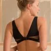 Olly Lingerie Soutien-gorge Coton Biologique - Onyx -Thinking Mu Soldes Olly lingerie brassiere onyx noire tulle et coton bio