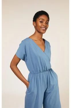 People Tree Combinaison Coton Biologique - Evelyn -Thinking Mu Soldes PEOPLE TREE Combi Evelyn bleu clair c418bd25 0aa1 49a8 8ddf a17a0f5fcd7a