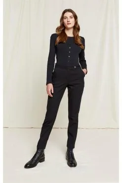 People Tree Gilet Coton Biologique - Edie -Thinking Mu Soldes PEOPLE TREE Gilet EDIE noir 4