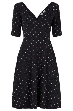 People Tree Robe Coton Biologique - Karine -Thinking Mu Soldes PEOPLE TREE Robe KARINE noir 3