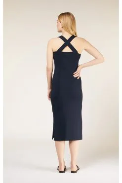 People Tree Robe Coton Biologique - Priti -Thinking Mu Soldes PEOPLE TREE Robe PRITI bleu 3