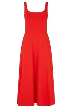 People Tree Robe Coton Biologique - Tyra 25 People Tree Robe Coton Biologique - Tyra -Thinking Mu Soldes PEOPLE TREE Robe TYRA rouge 3