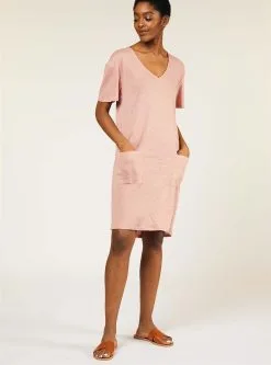 People Tree Robe Lin Biologique - Mari