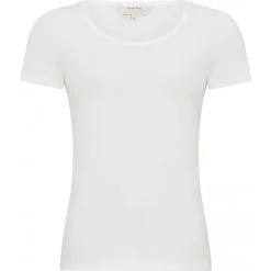 People Tree Top Coton Biologique - Gaia -Thinking Mu Soldes PEOPLE TREE T shirt GAIA blanc 4