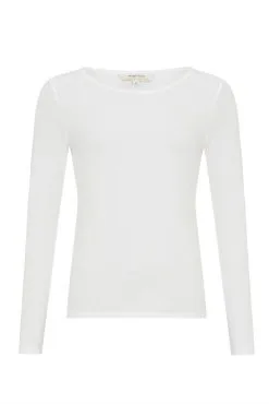 People Tree Top Coton Biologique - Fallon -Thinking Mu Soldes PEOPLE TREE Top FALLON blanc 3