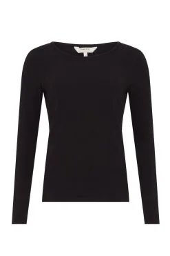 People Tree Top Coton Biologique - Fallon -Thinking Mu Soldes PEOPLE TREE Top FALLON noir 3