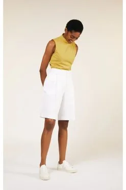 People Tree Top Coton Biologique - Kana 15 People Tree Top Coton Biologique - Kana -Thinking Mu Soldes PEOPLE TREE Top KANA jaune 3